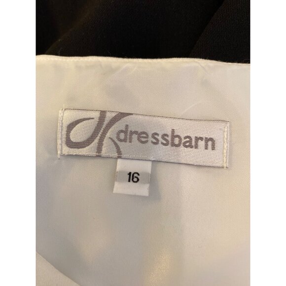 Dressbarn Sleeveless Black & White Colorblock Sheath Dress Size 16 - Picture 3 of 12